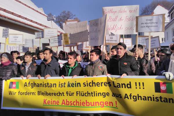 Demonstration gegen Abschiebungen nach Afghanistan