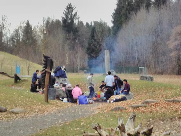 Ein Wintergrillfest auf der Buchel